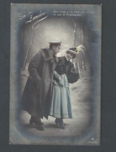 1916 Post Card Hersfeld Germany Romantic Couple