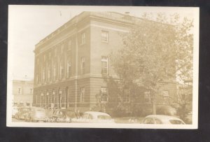 RPPC PENDLETON OREGON US POST OFFICE 1940;s CARS VINTAGE REAL PHOTO POSTCARD