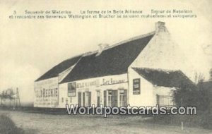 La Ferme de la Belle Alliance, Cafe Restaurant Waterloo, Belgium Unused 