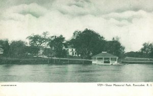 Vintage Postcard 1900's Slater Memorial Oldest Park Pawtucket Rhode Island RI