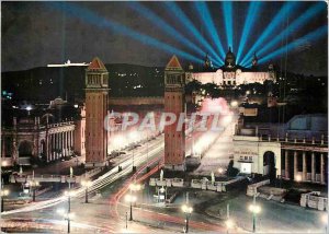 Postcard Modern Barcelona Entrance of the International Fair and National Pal...