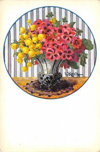 Flowers in a Vase Still Life Unused 