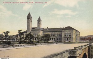 PITTSBURGH, Pennsylvania, 1900-1910's; Carnegie Library, Schenley Park