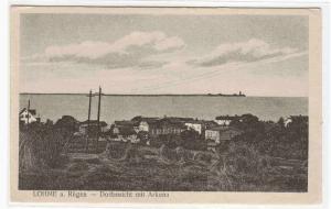 Dorfansicht mit Arkona Lohme a Rugen Germany postcard