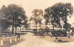 Rye Beach New Hampshire The Farragut Real Photo Antique PC (J12760) 