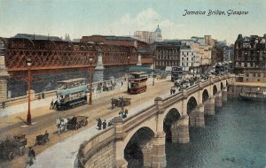 GLASGOW SCOTLAND UK JAMAICA BRIDGE STREET VIEW POSTCARD (c. 1910)