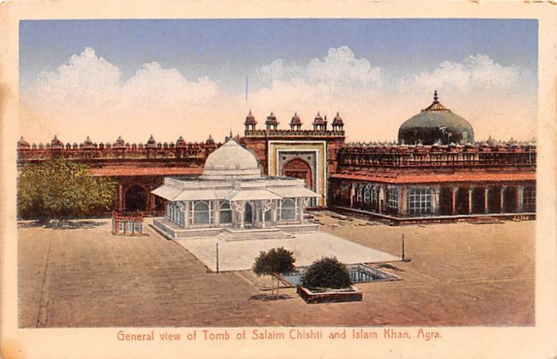 General View of Tomb of Salaim Chishti and Islam Khan Agra India Unused 