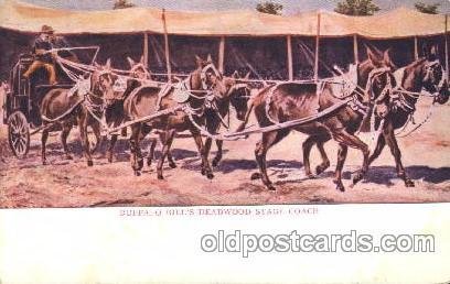 Dead wood stage coach Circus, Buffalo Bill's Wild West Unused light roundness...