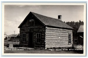 c1940's First House Rapid City South Dakota SD, Rise Studio RPPC Photo Postcard