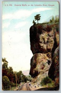 Oneonta Bluffs on The Columbia River   Oregon     Postcard   1908