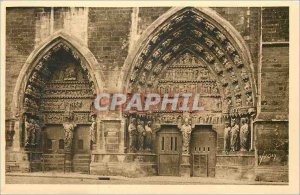 Old Postcard Reims (Marne) North Portal of the Cathedral