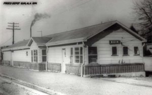 Guin Alabama Train Station Real Photo Vintage Postcard AA15192