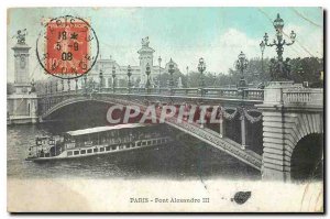 Old Postcard Paris Pont Alexandre III