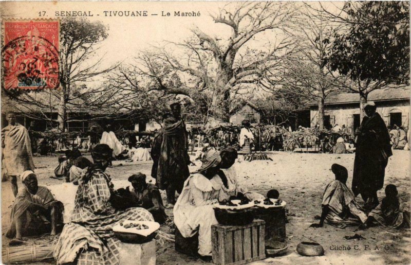 CPA AK Tivouane Le Marche SENEGAL (821953)