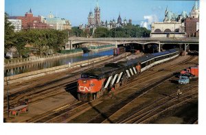 Canadian National Railway Train, Ottawa Union Station, Ontario, 1965