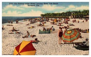 Postcard BEACH SCENE Sarasota Florida FL AR6175