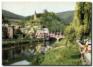 Modern Postcard Vianden Our and the Chateau