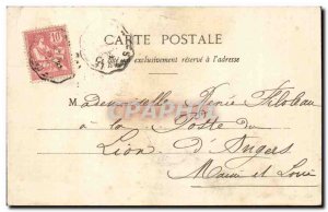 Old Postcard Piriac Sea Pointe Penhareng The cave Mrs.