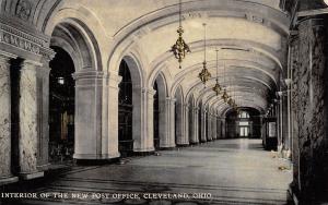 Cleveland Ohio c1910 Postcard Interior Of The New Post Office