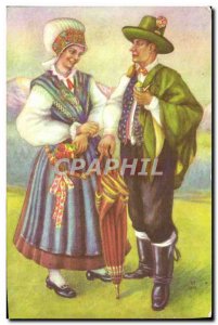 Postcard Old Slovenska narodna nosnia Kannik Folklore