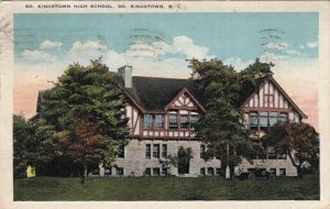 Postcard Kingstown High School So Kingstown RI Rhode Island