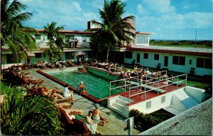 Vtg 1950s Virmily Motel & Apartments Hollywood Beach Florida FL Unused Postcard