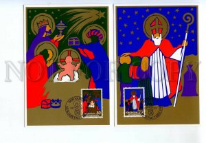 440815 Liechtenstein 1981 First Day maximum card Christmas Christianity painting