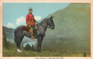 Vintage Postcard 1920's Royal Canadian Mounted Police