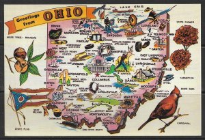 Ohio - Greetings From - Map - [OH-044X]