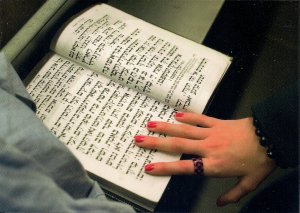 JUDAICA, Jewish Museum of Vienna, Morning Prayer in Jewish School, Woman's Hand