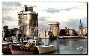 Old Postcard La Rochelle Les Tours De L & # 39entree Du Port Boat