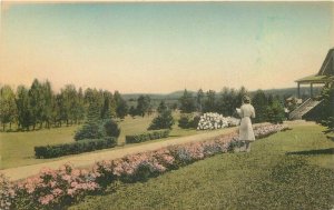 Maine Rangeley Lakes Sheraton Hotel Albertype hand colored Postcard 22-5450