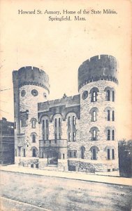 Howard St. Armory Home of the State Militia - Springfield, Massachusetts MA P...