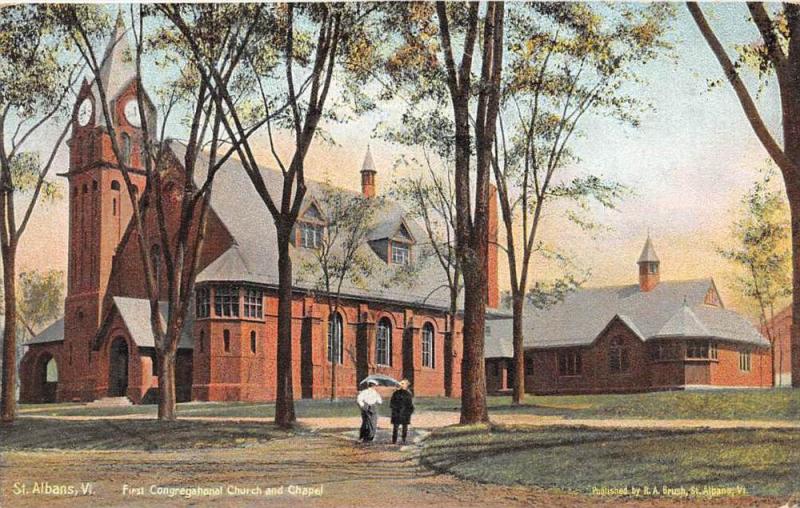 Vermont   St. Albans, First Congregational Church and Chapel