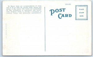 MIAMI, FL Florida ~ THE EVERGLADES HOTEL  c1930s Kropp  Roadside Postcard