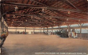 Dancing Pavilion at York Furnace Park York Furnace, Pennsylvania PA Postcards