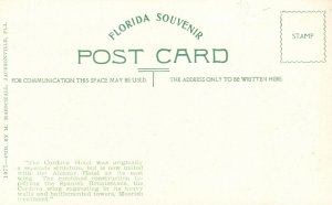 Vintage Postcard Hotel Cordova Post Office Park Grounds St. Augustine Florida FL 