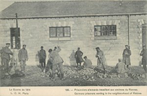 World War 1914 France germans prisoners working in the neighbourhood of Rennes