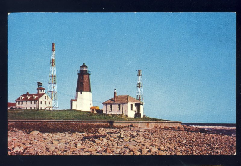 Point Judith, Rhode Island/RI Postcard, Point Judith Lighthouse/Light, 1957!