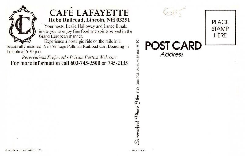 New Hampshire Lincoln Cafe Lafayette