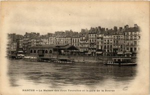 CPA AK NANTES - La Maison des deux Tourelles et la gare de la Bouras (650083)