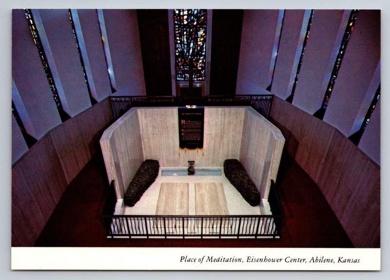 Place Of Meditation Eisenhower Center Abilene Kansas Vintage Unposted Inside