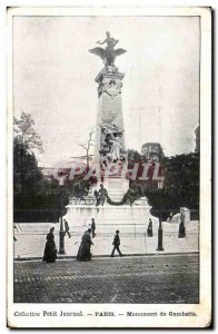 Old Postcard Collection Diary Paris Monument Gambetta