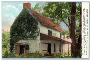 c1920s The Mounce Jones House Oldest House In Berks County PA Trees Postcard