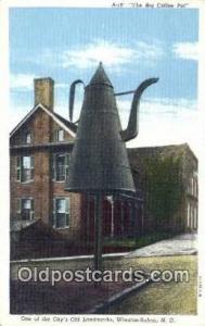 Winston-Salem, North Carolina USA The Big Coffee Pot Road Side Postcard Post ...