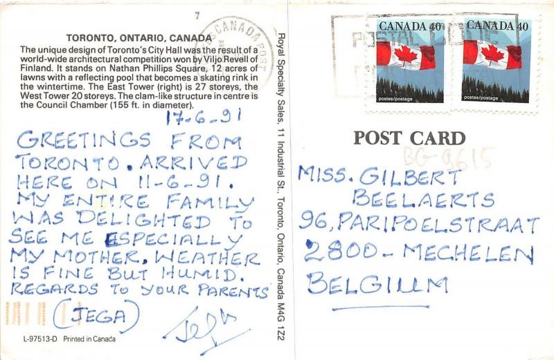 BG9615 toronto ontario   canada