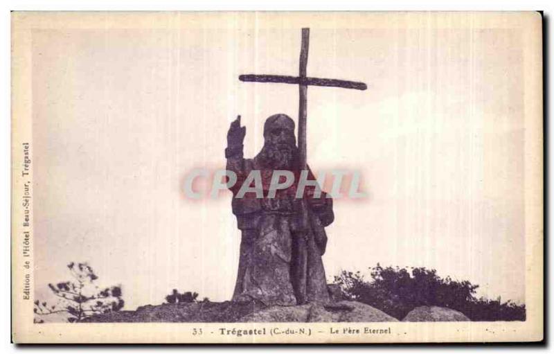 Old Postcard Tregastel The Eternal Father