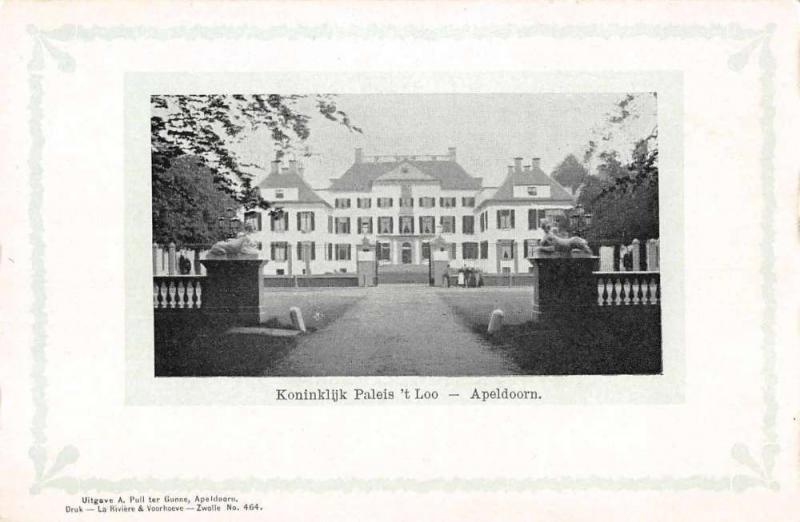 Apeldoorn Netherlands Koninklijk Pales't Loo Exterior View Postcard J67530