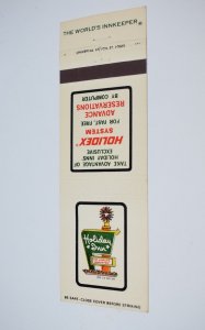 Holiday Inn Holidex System Hotel Slidell LA White 20 Rear Strike Matchbook Cover