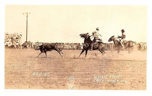 Texas Sweetwater, Rodeo Roping   RPPC